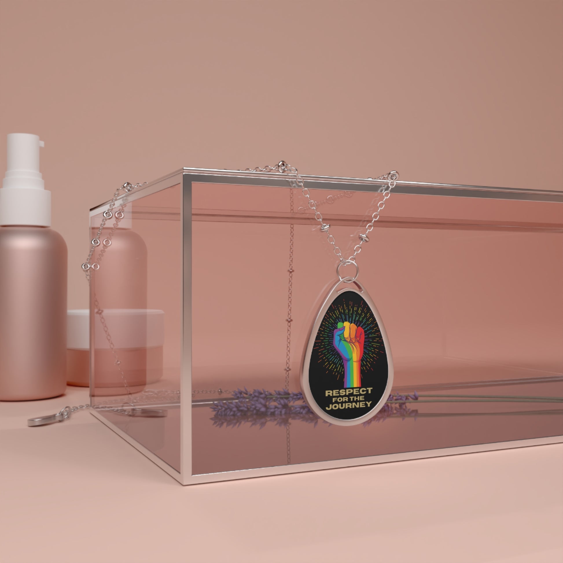 Respect For the Journey Teardrop Necklace For LGBTQ Allies