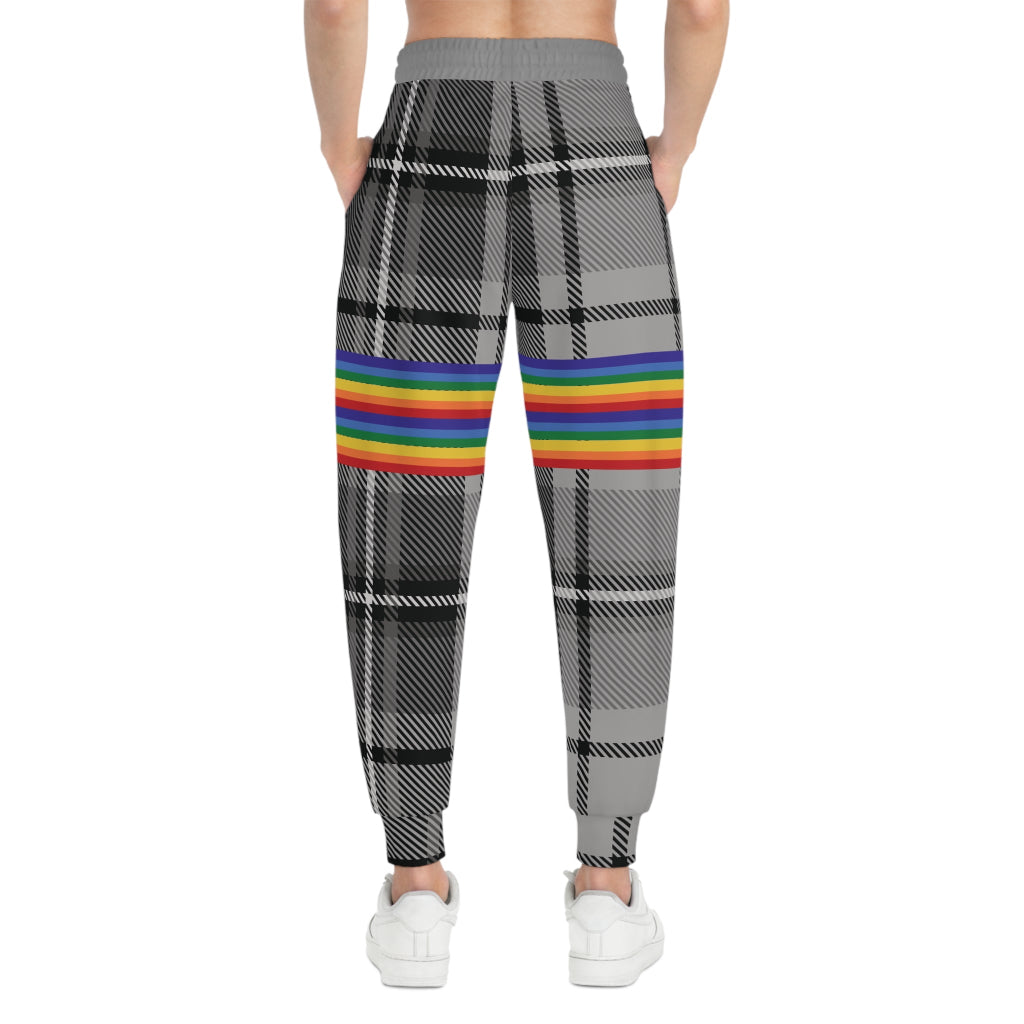 Trendy PRIDE Plaid Athletic Joggers - Unisex Activewear