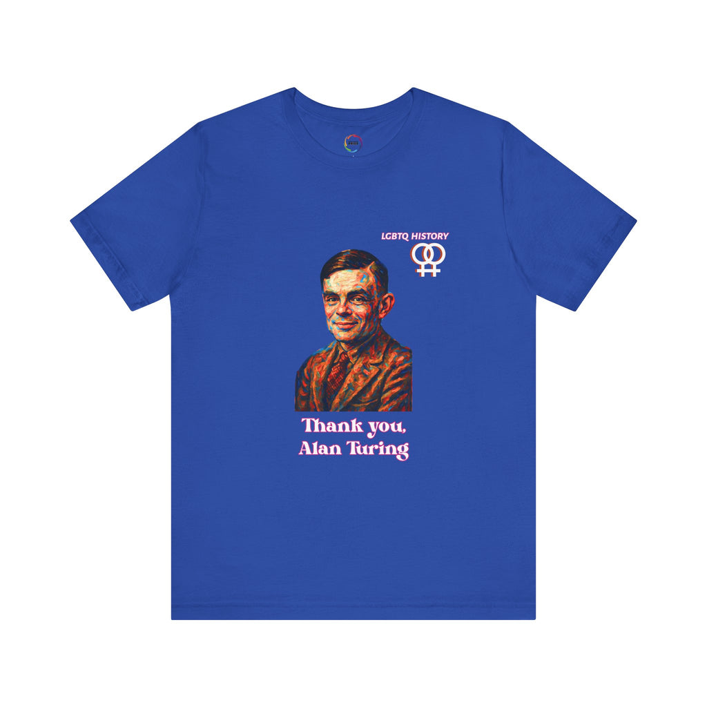 Alan Turing Inspired Thank You Tee, Inspirational T-Shirt, STEM Gift, Tech Enthusiast Shirt, Unisex Casual Wear, Geeky Gift