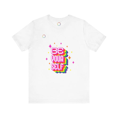 Be Yourself Rainbow Tee Printify