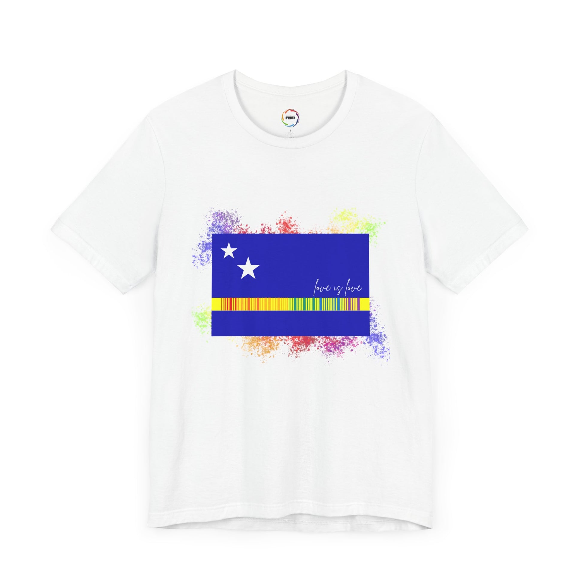 Curaçao Flag PRIDE Tee - Love is Love Unisex Tee