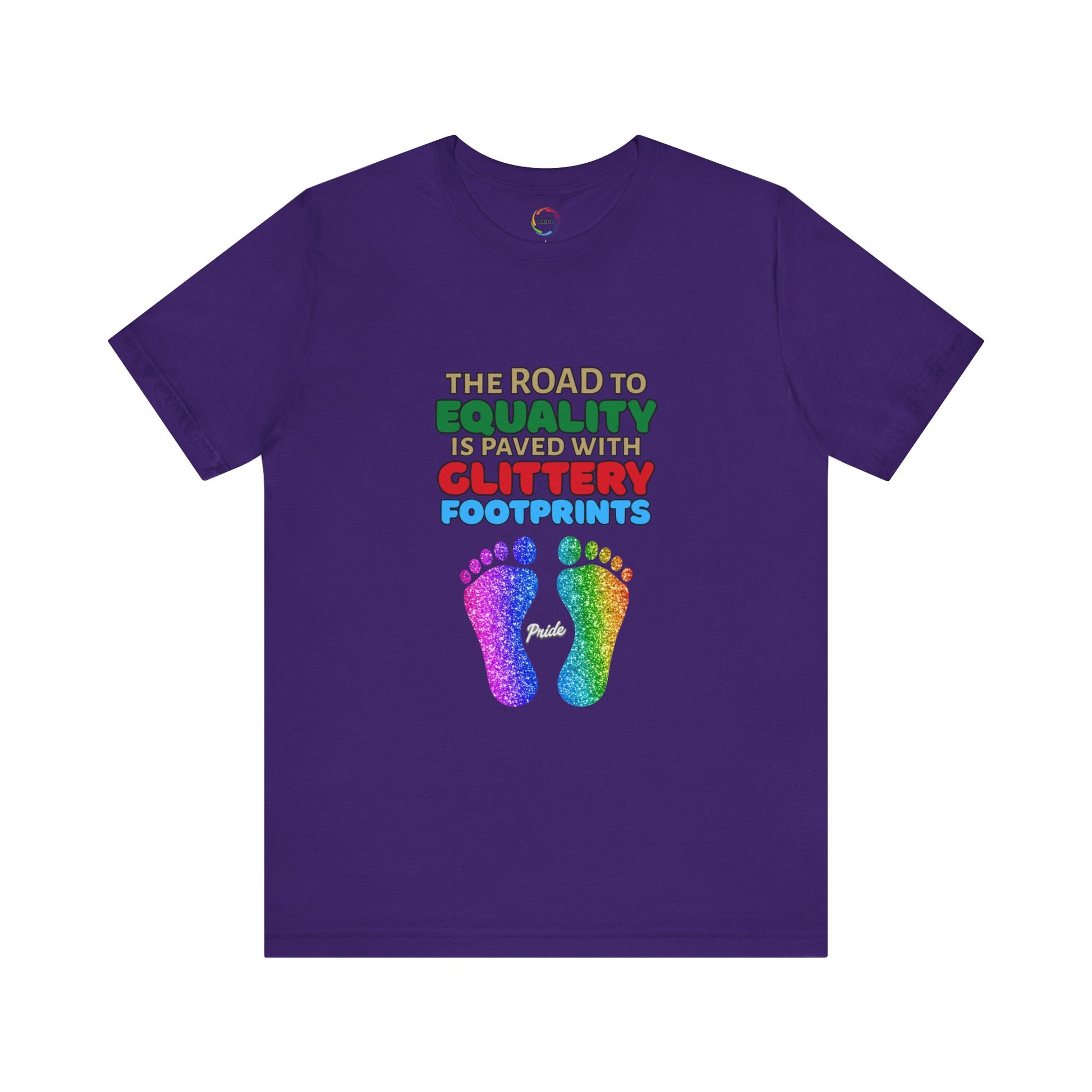 Glitter Footprints Equality Tee - Unisex PRIDE T-Shirt