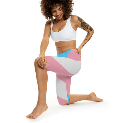 Transgender PRIDE Capri Leggings Printify