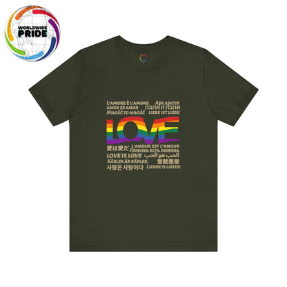 Love is Love Tee | 15 different languages Printify