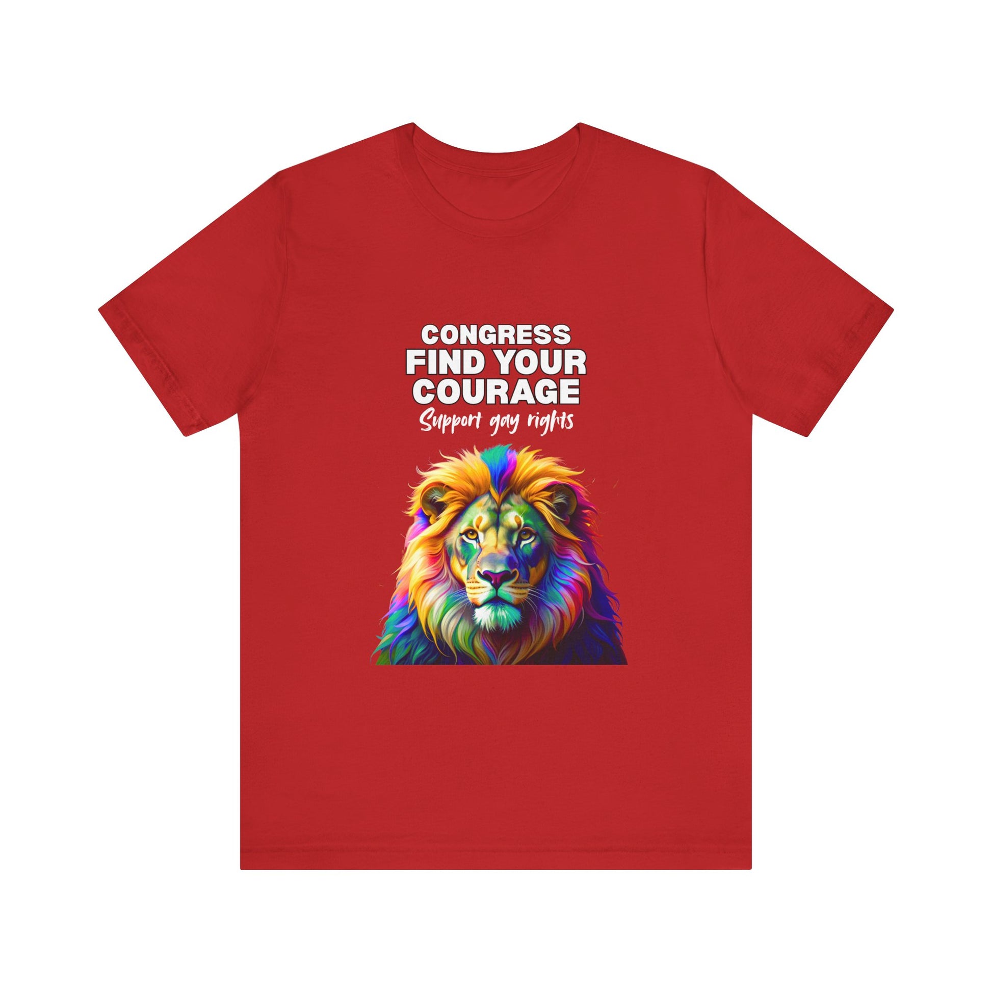Message to Congress Tee -- Find Your Courage Support Gay Rights