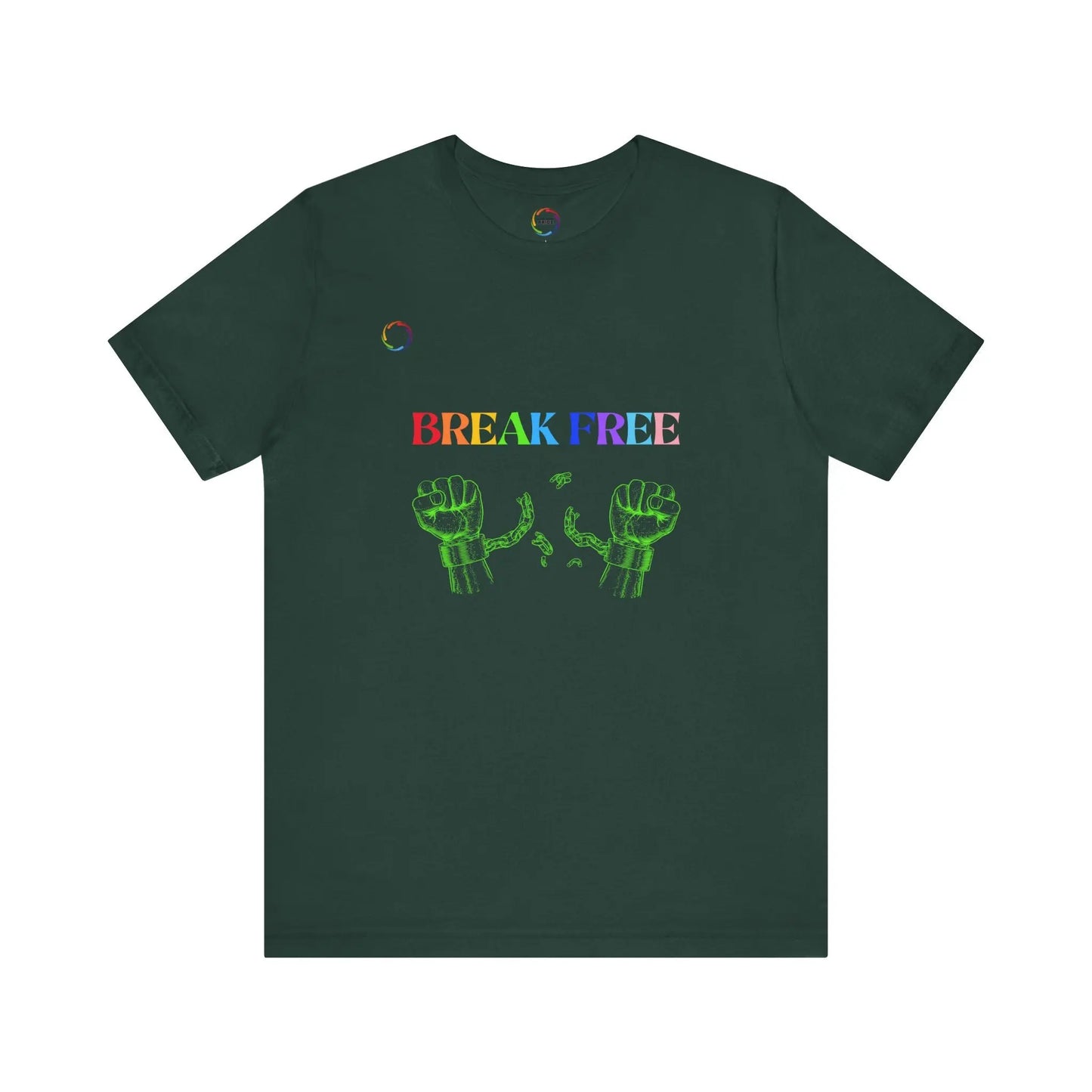 Break Free PRIDE Unisex Tee - Celebrate Empowerment and Freedom Printify