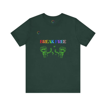 Break Free PRIDE Unisex Tee - Celebrate Empowerment and Freedom Printify