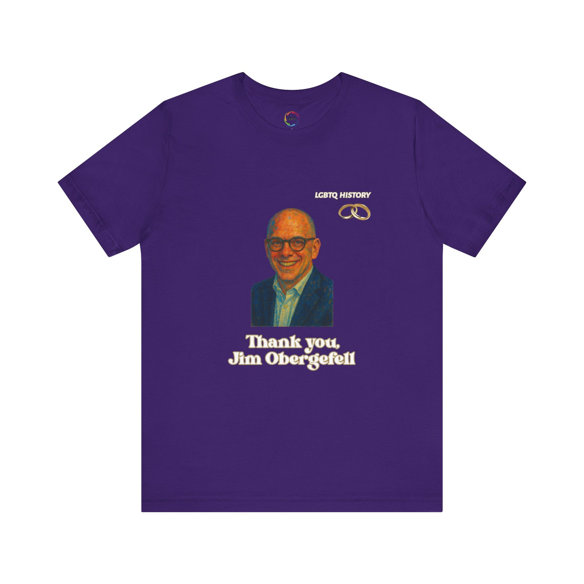 Thank You Jim Obergefell Unisex Jersey Tee, Appreciation Gift, LGBTQ+ Pride Shirt