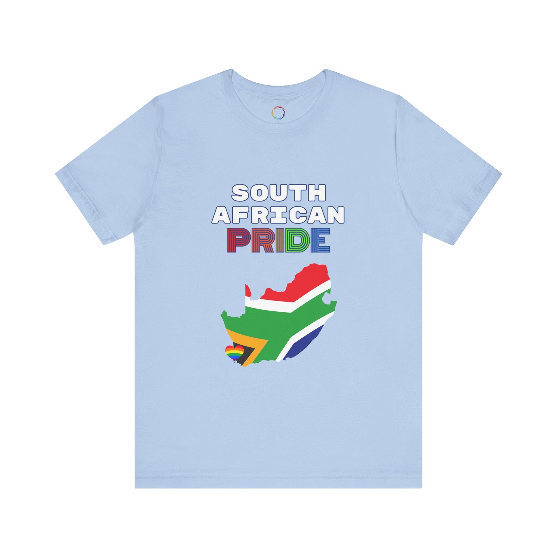 PRIDE Tee - Unisex Jersey Short Sleeve T-Shirt with Map of South Africa