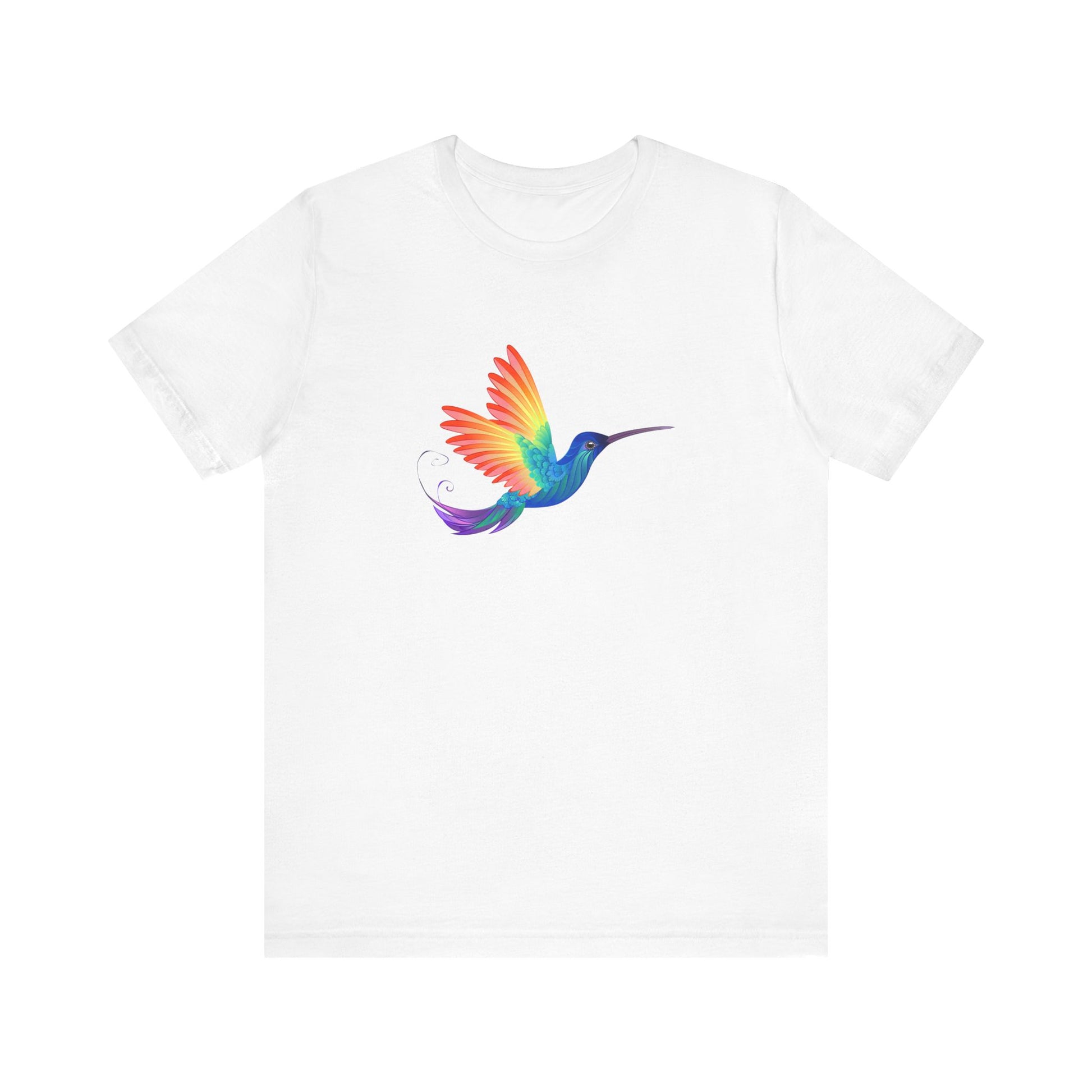 PRIDE Rainbow Hummingbird T-Shirt | Unisex Short Sleeve Tee