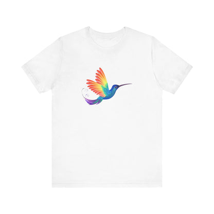 PRIDE Rainbow Hummingbird T-Shirt | Unisex Short Sleeve Tee Printify