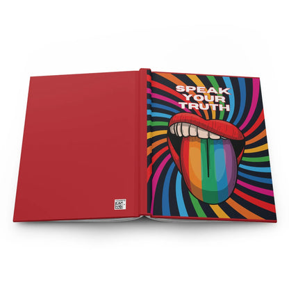 Speak Your Truth Colorful Hardcover Journal - for Creativity & Self-Expression Printify