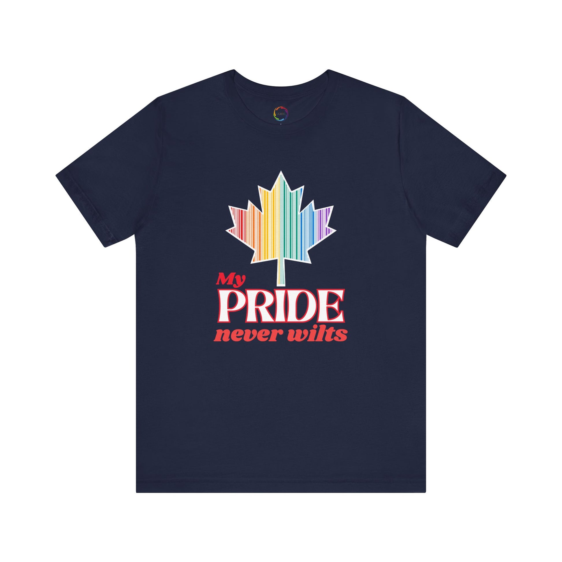 Canadian LGBTQ Maple Leaf Short Sleeve Tee - My Pride Never Wilts