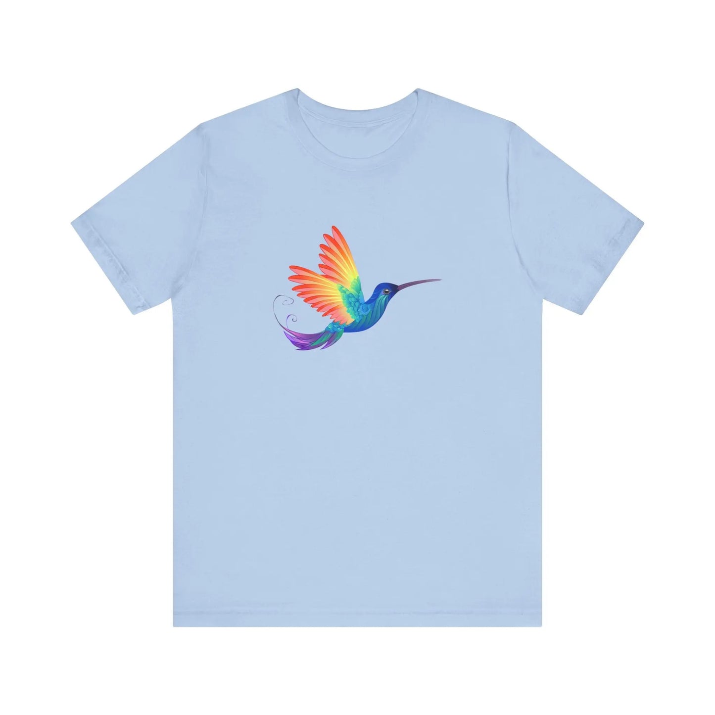 PRIDE Rainbow Hummingbird T-Shirt | Unisex Short Sleeve Tee Printify