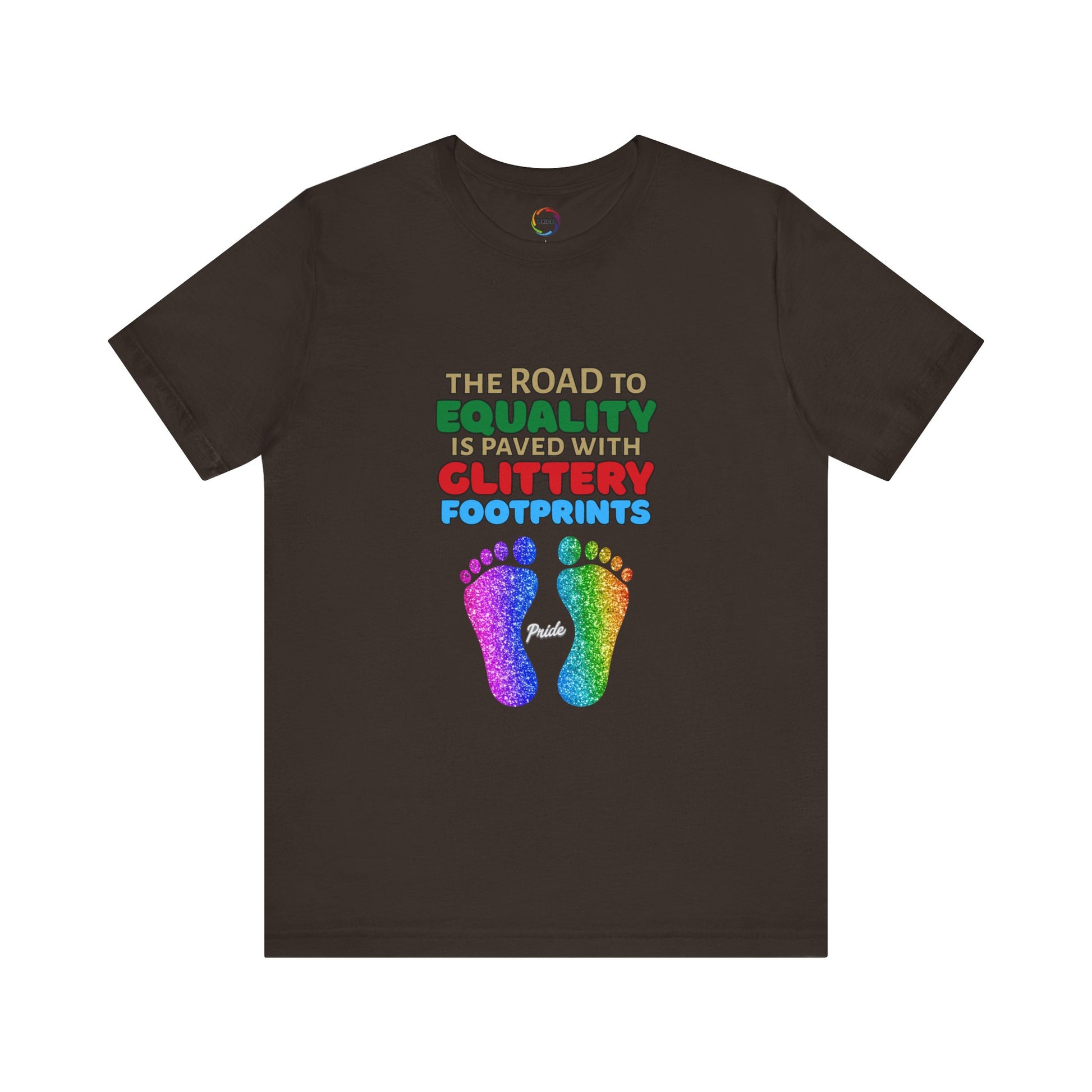 Glitter Footprints Equality Tee - Unisex PRIDE T-Shirt