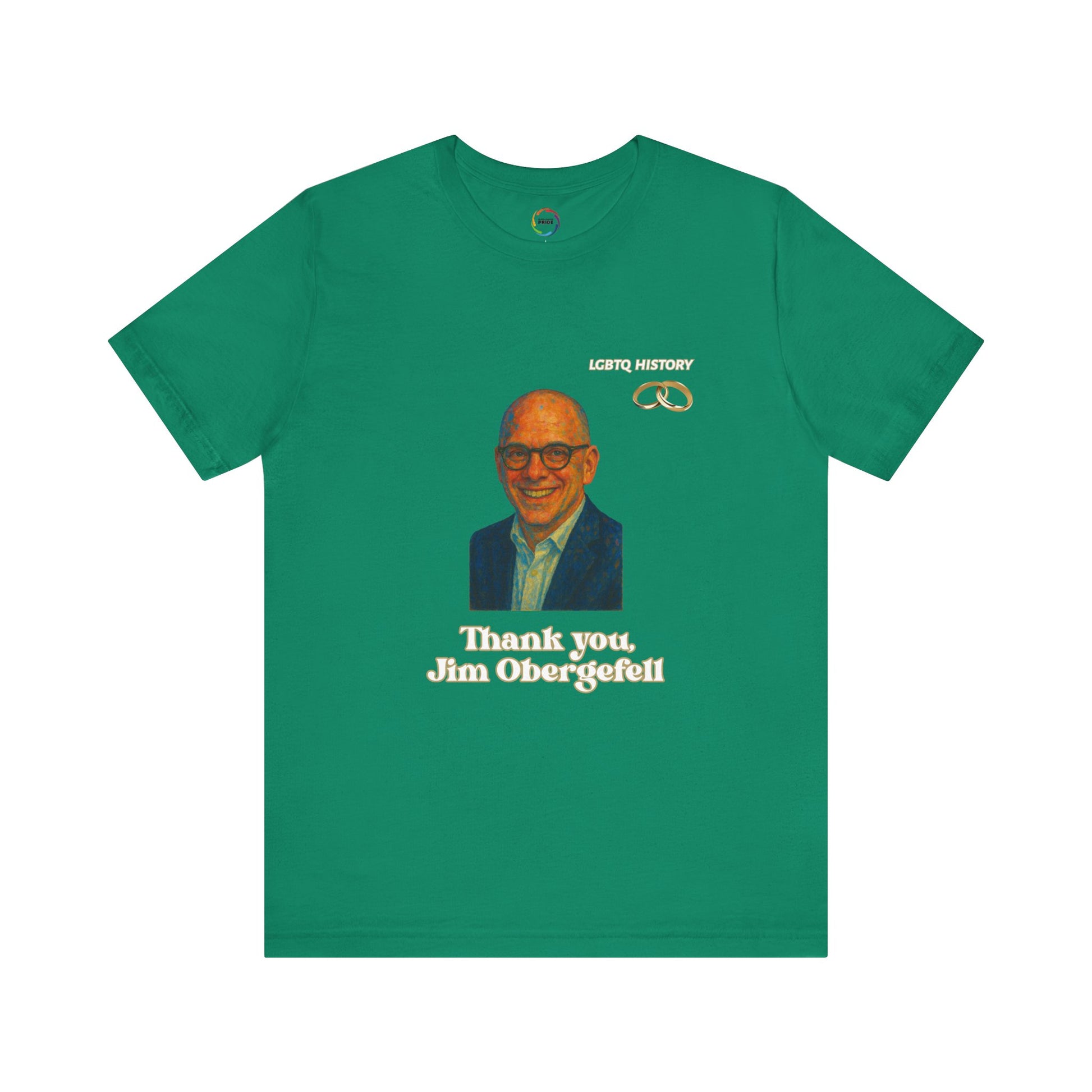 Thank You Jim Obergefell Unisex Jersey Tee, Appreciation Gift, LGBTQ+ Pride Shirt
