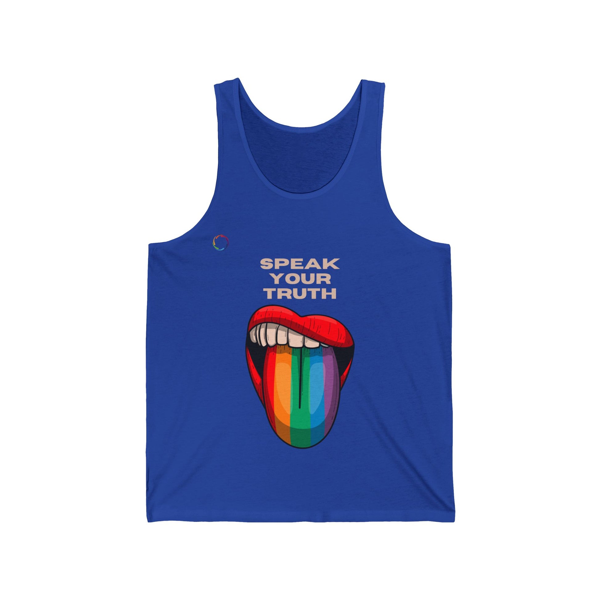 PRIDE Unisex Tank - Speak Your Truth - Colorful LGBTQ+ Statement Top