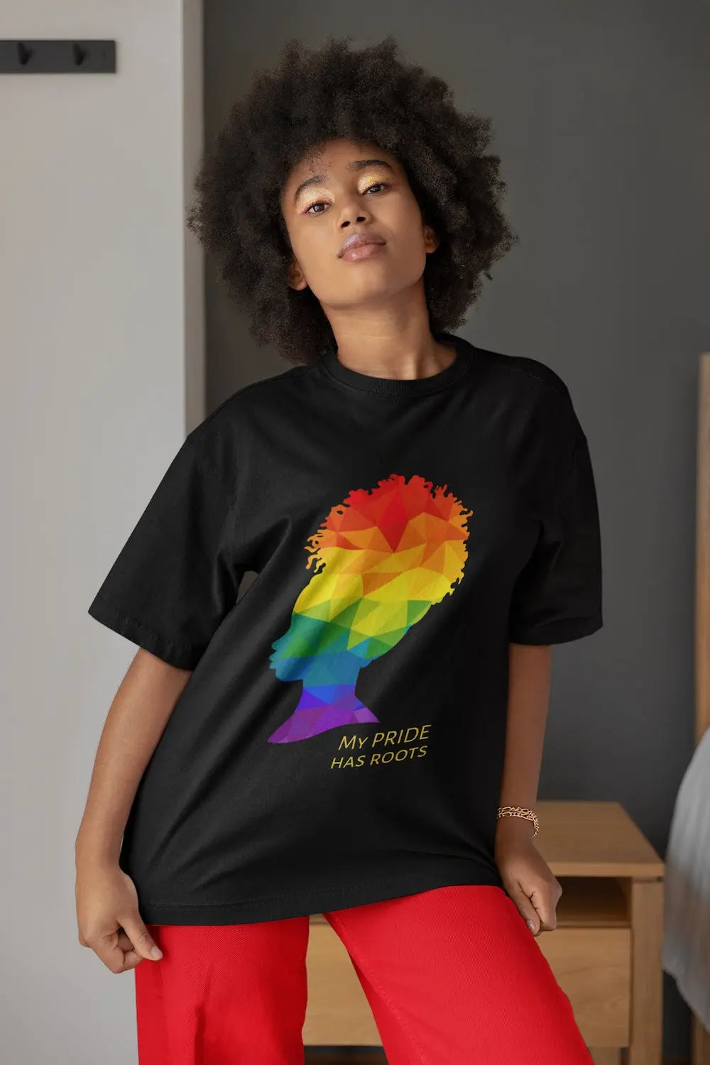 LGBTQ Graphic T-Shirt - My PRIDE Has Roots - Unisex Short Sleeve Tee Printify