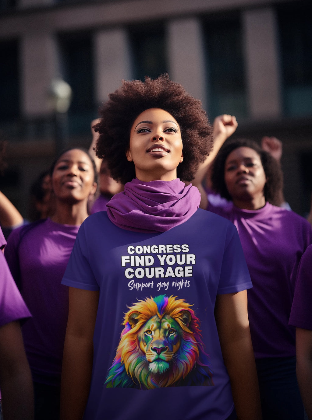 Message to Congress Tee -- Find Your Courage Support Gay Rights