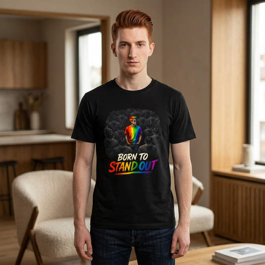 Born To Stand Out T-Shirt — Colorful Empowerment Tee
