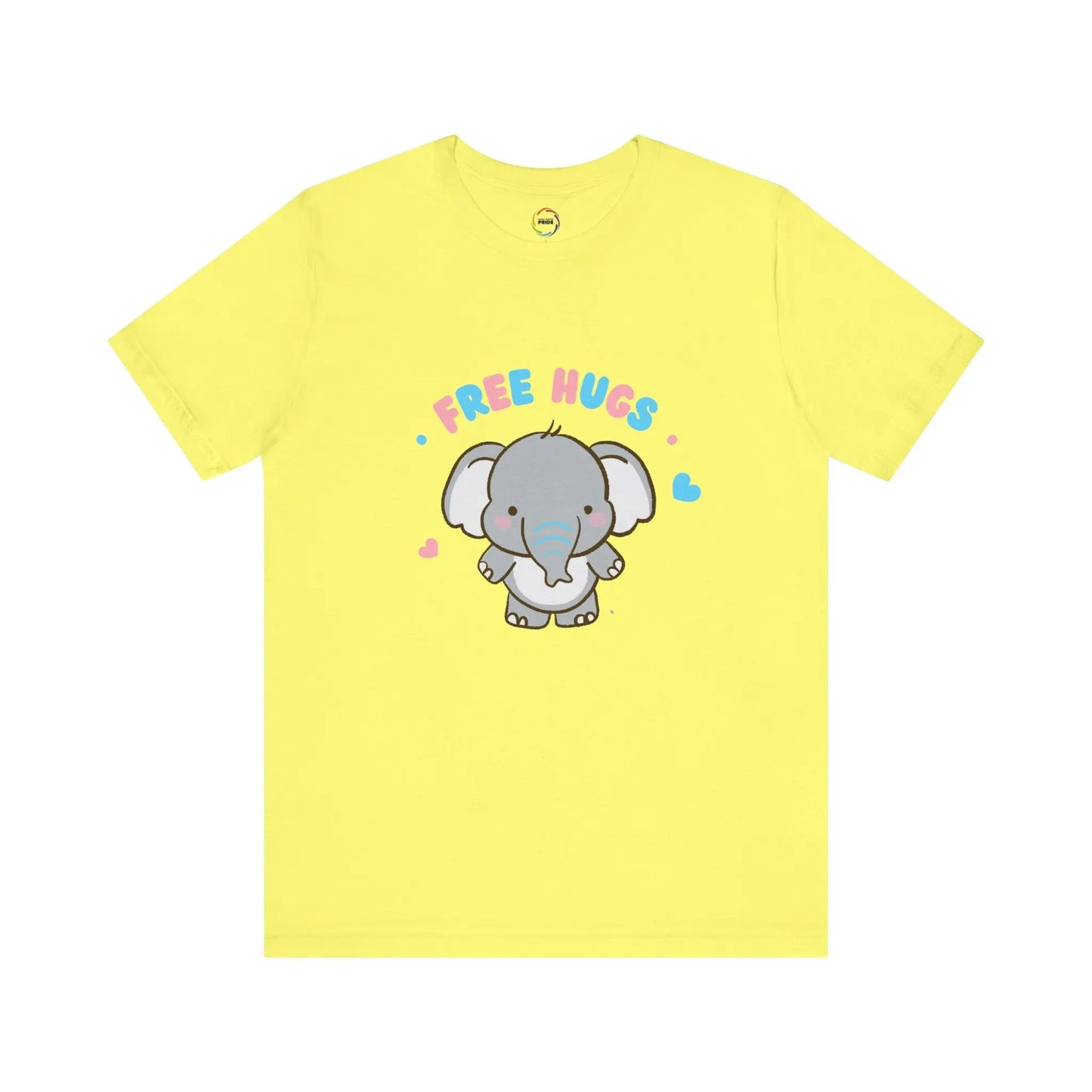 Cute Elephant 'Free Hugs' Unisex Short Sleeve Tee Printify