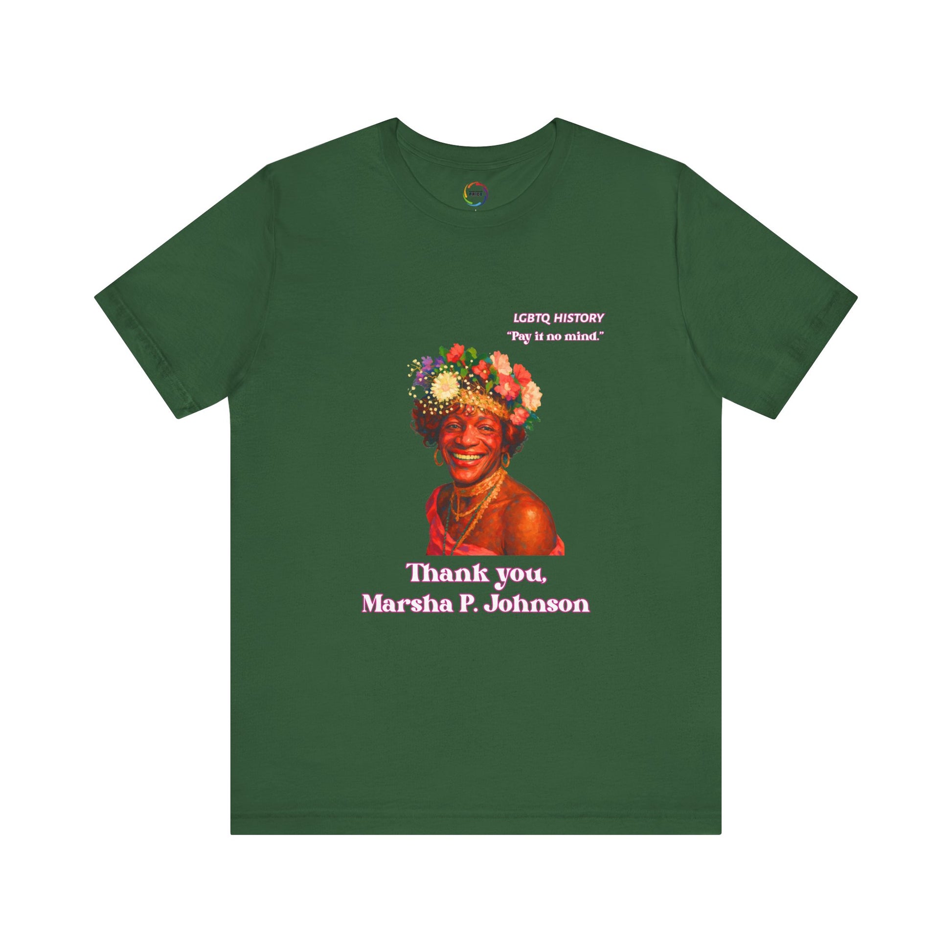 Thank You Marsha P Johnson Tribute Tee - LGBTQ+ Pride Apparel