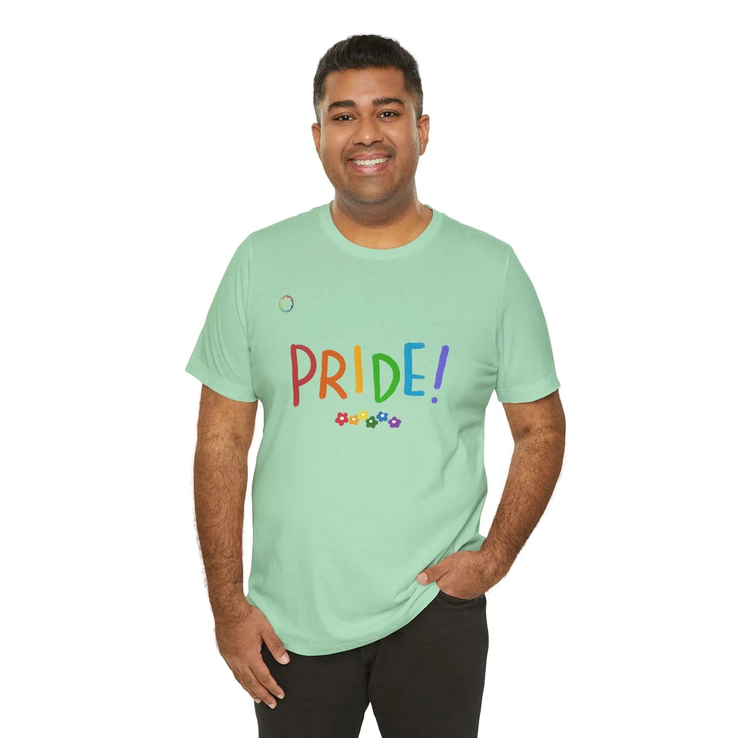 Pride Unisex Bella+Canvas Flowers Tee Printify