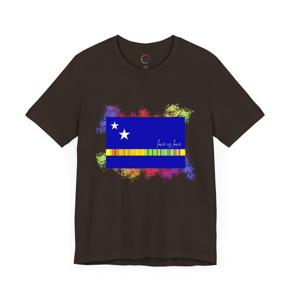 Curaçao Flag PRIDE Tee - Love is Love Unisex Tee