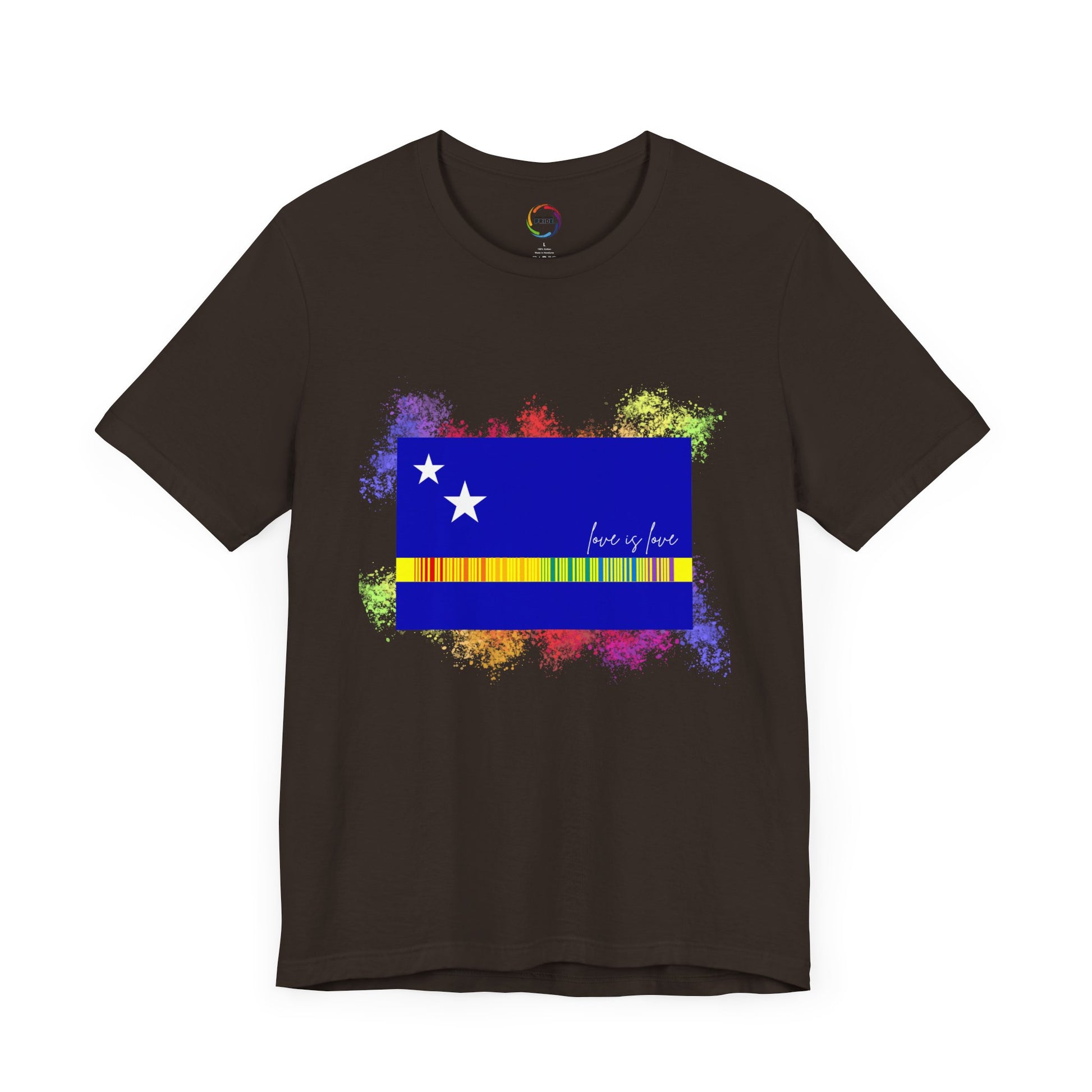 Curaçao Flag PRIDE Tee - Love is Love Unisex Tee
