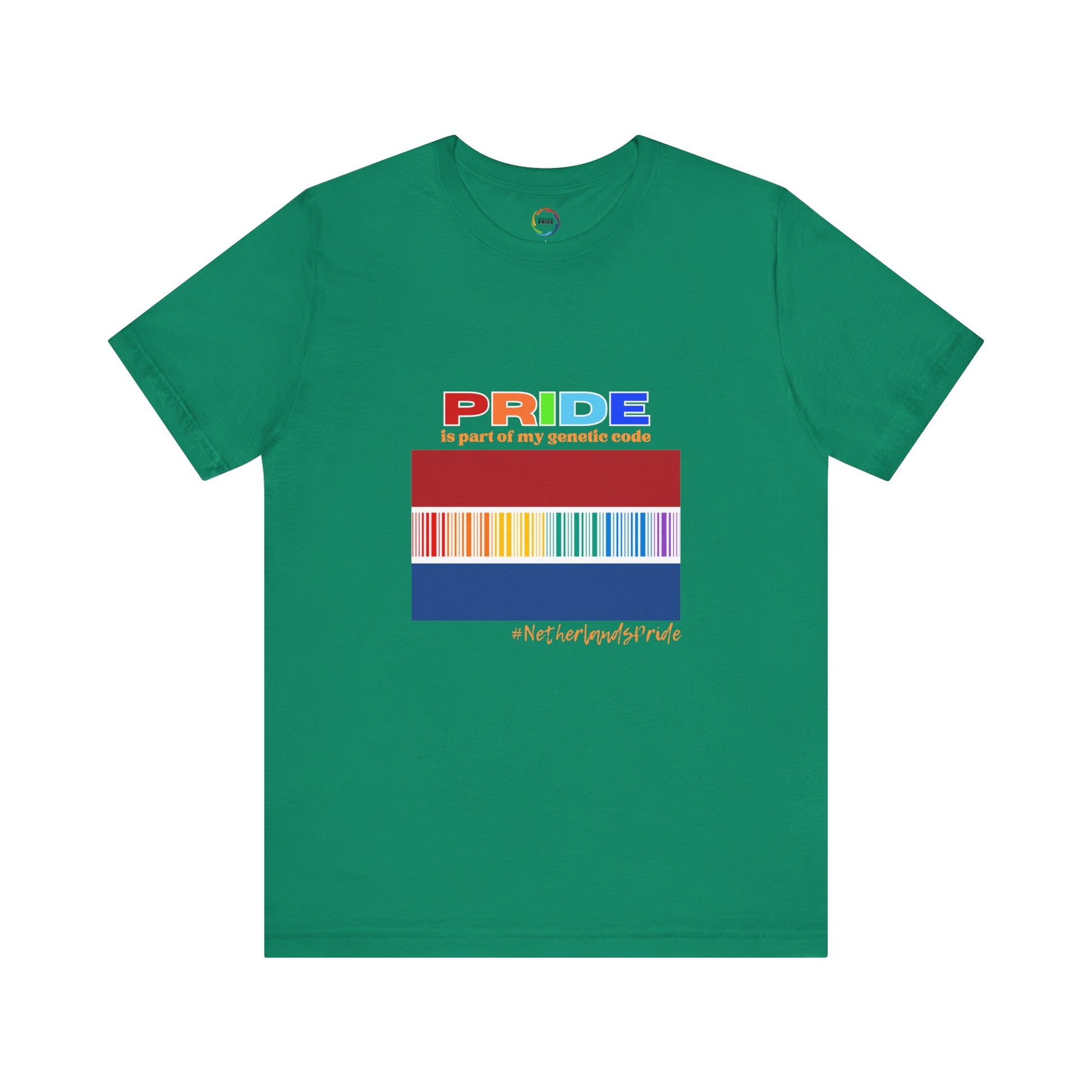 Netherlands PRIDE-Bar Code Unisex Short Sleeve Tee - Celebrating LGBTQ+