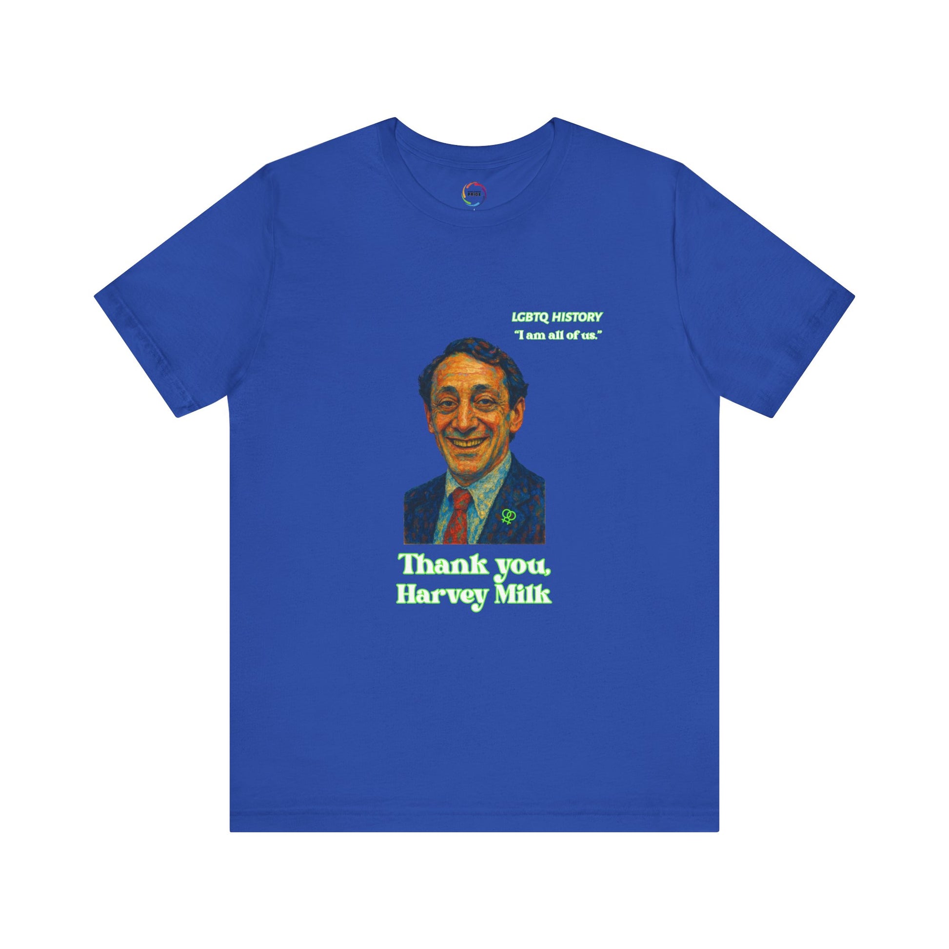 Thank you Harvey Milk Tribute Tee, Unisex T-Shirt, LGBTQ+ Pride Shirt