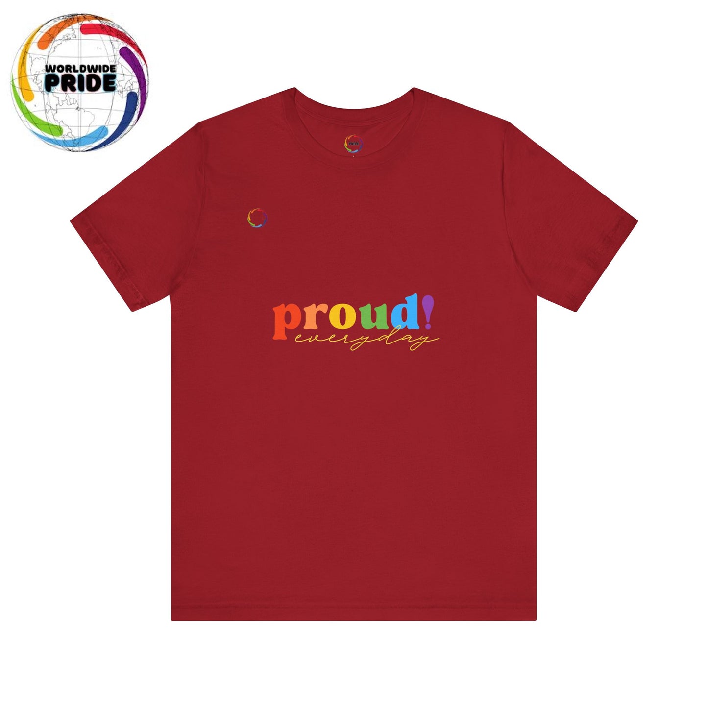 Proud! Unisex Short Sleeve Tee - Celebrate LGBTQ+ Pride