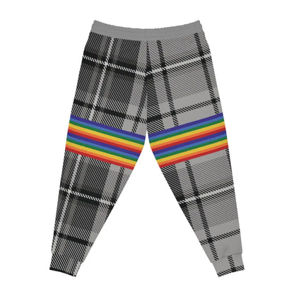 Trendy PRIDE Plaid Athletic Joggers - Unisex Activewear Printify