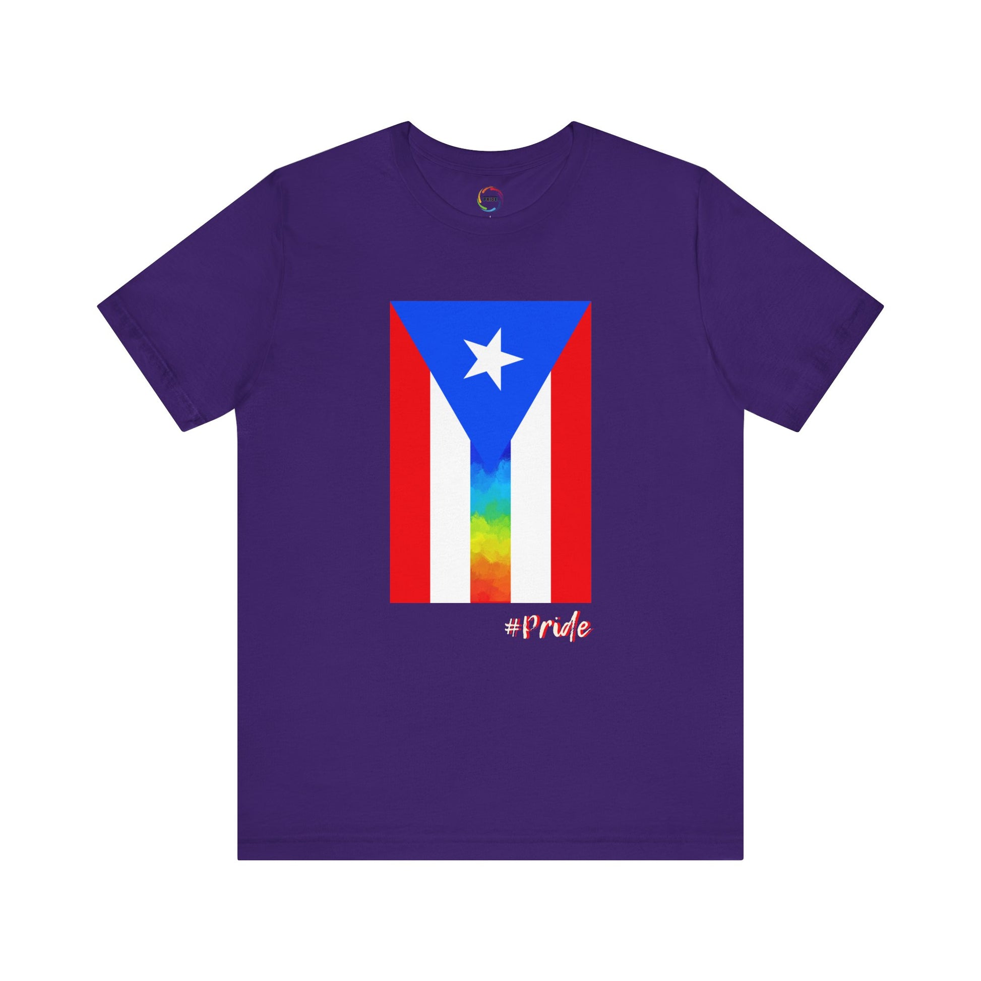 Puerto Rican PRIDE Flag Tee - Unisex Short Sleeve T-Shirt for LGBTQ community