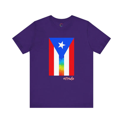 Puerto Rican PRIDE Flag Tee - Unisex Short Sleeve T-Shirt for LGBTQ community Printify