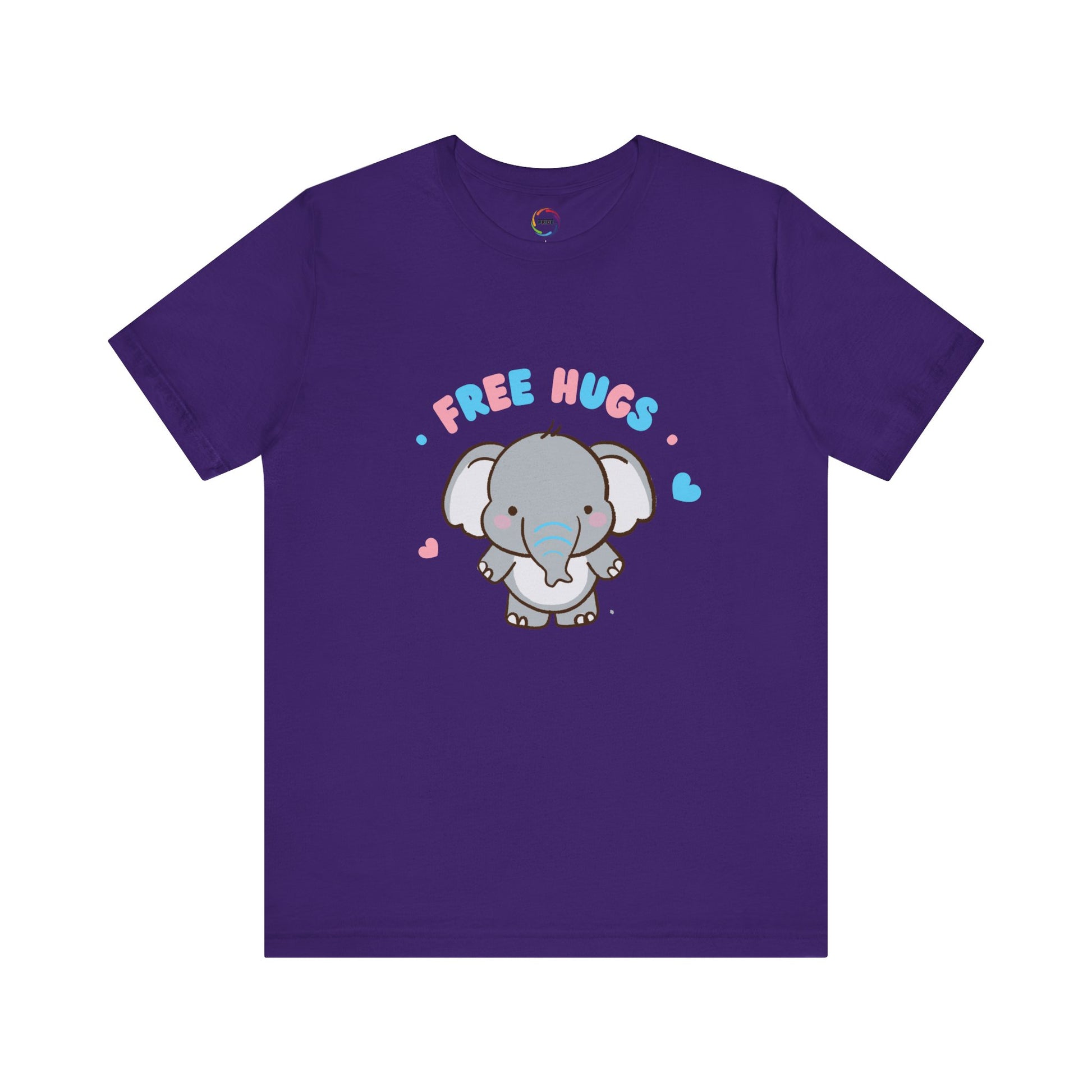 Cute Elephant 'Free Hugs' Unisex Short Sleeve Tee