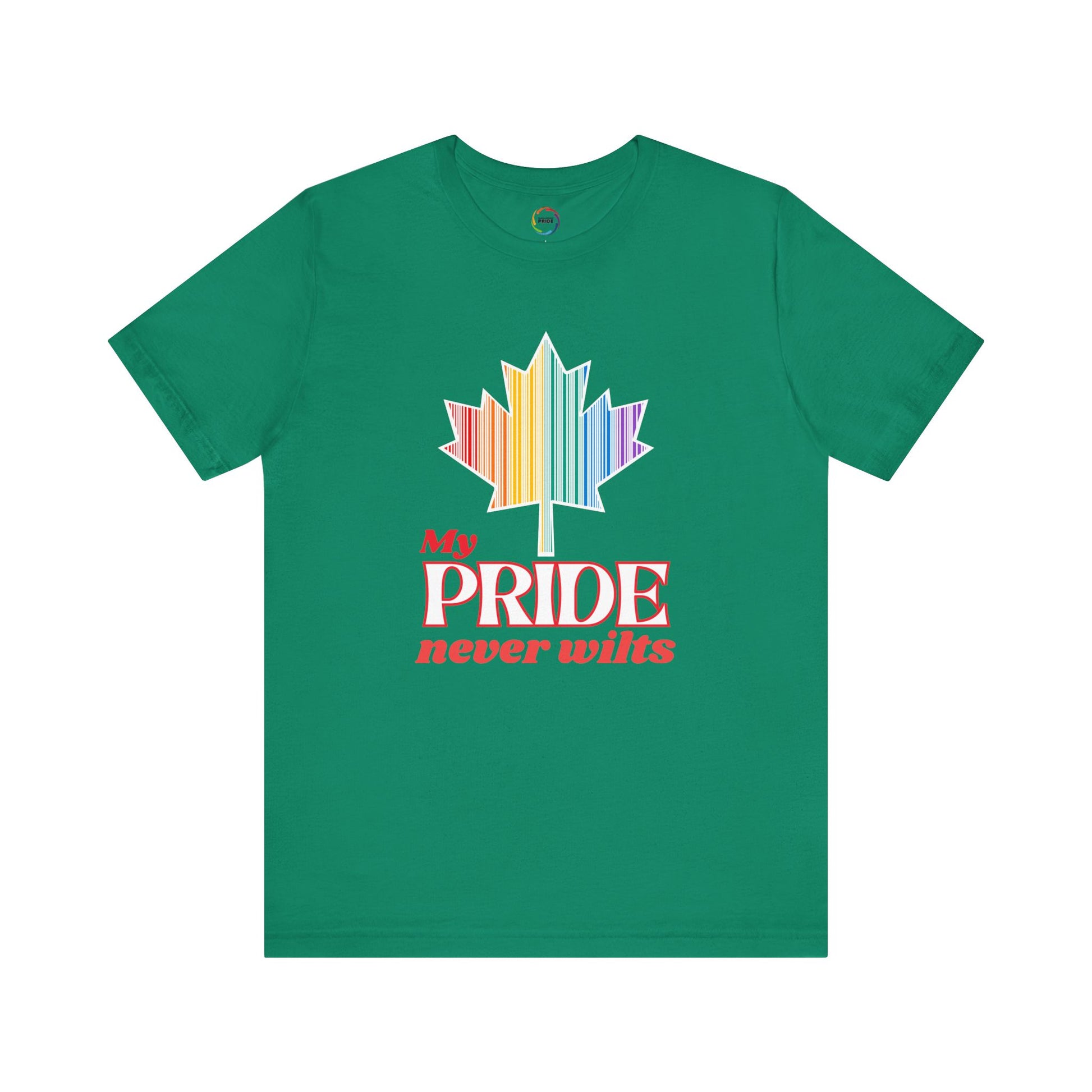 Canadian LGBTQ Maple Leaf Short Sleeve Tee - My Pride Never Wilts