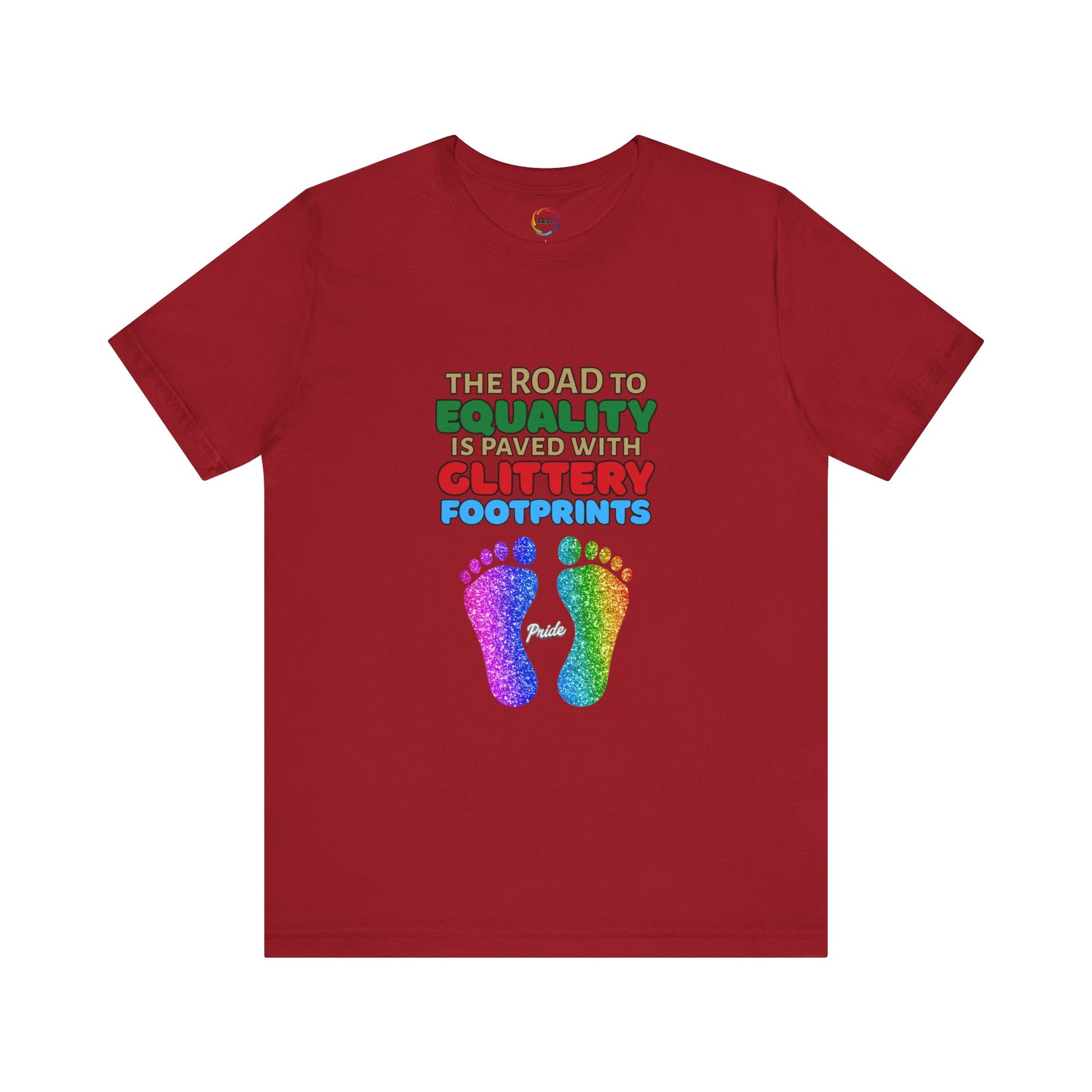 Glitter Footprints Equality Tee - Unisex PRIDE T-Shirt