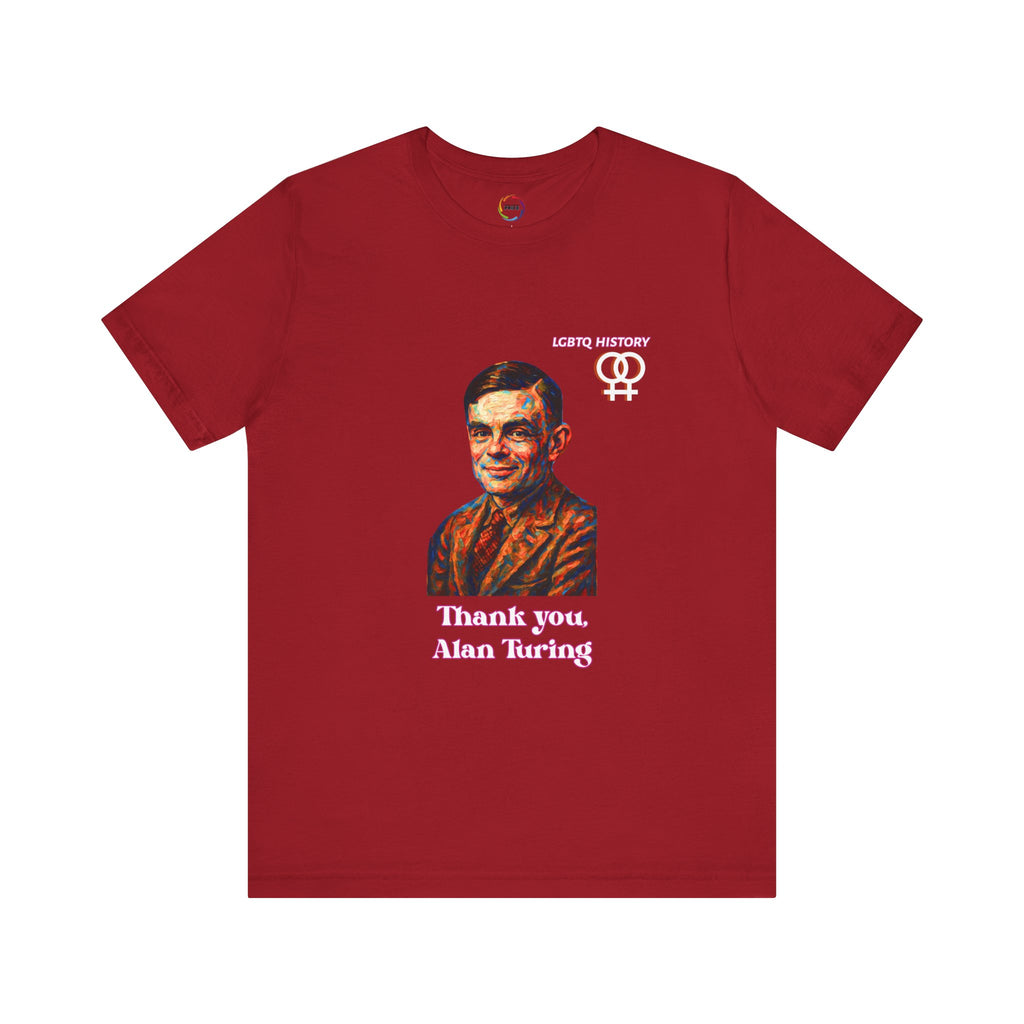 Alan Turing Inspired Thank You Tee, Inspirational T-Shirt, STEM Gift, Tech Enthusiast Shirt, Unisex Casual Wear, Geeky Gift