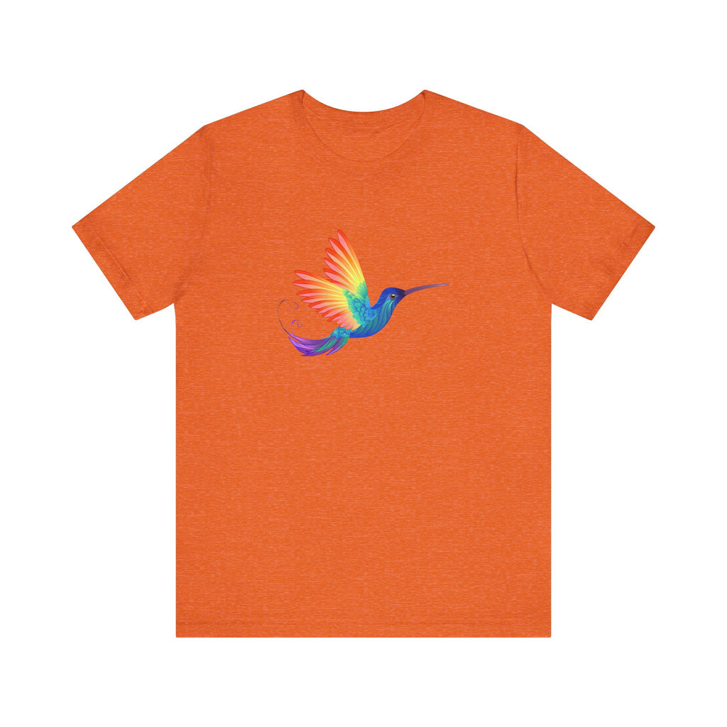 PRIDE Rainbow Hummingbird T-Shirt | Unisex Short Sleeve Tee