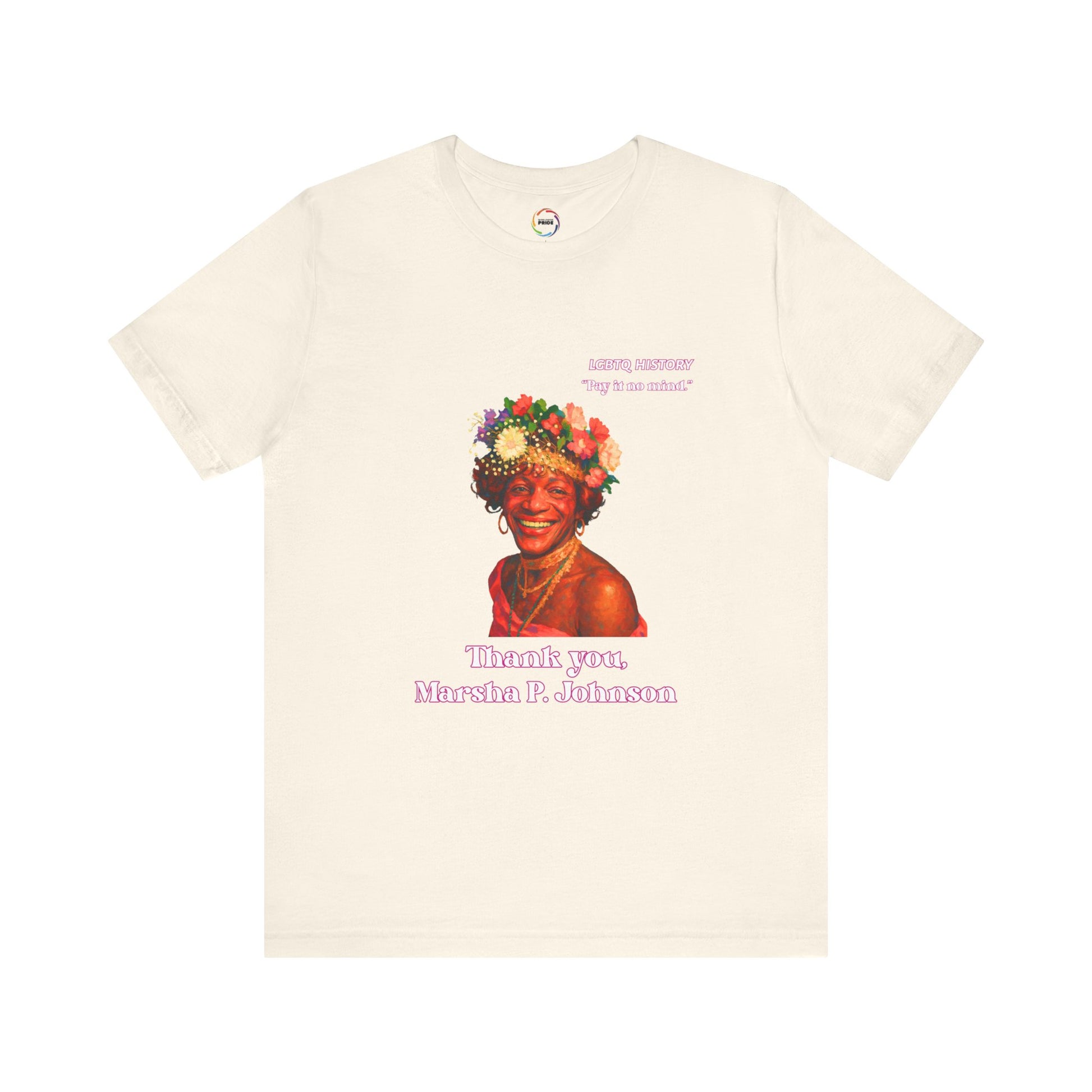 Thank You Marsha P Johnson Tribute Tee - LGBTQ+ Pride Apparel