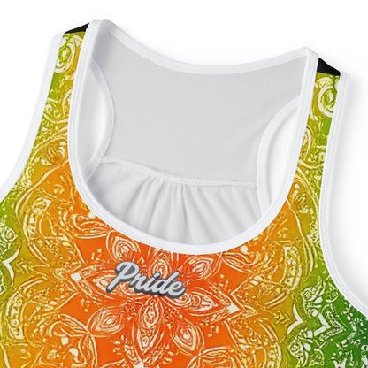 PRIDE Rainbow Floral Women's Tank Top Printify