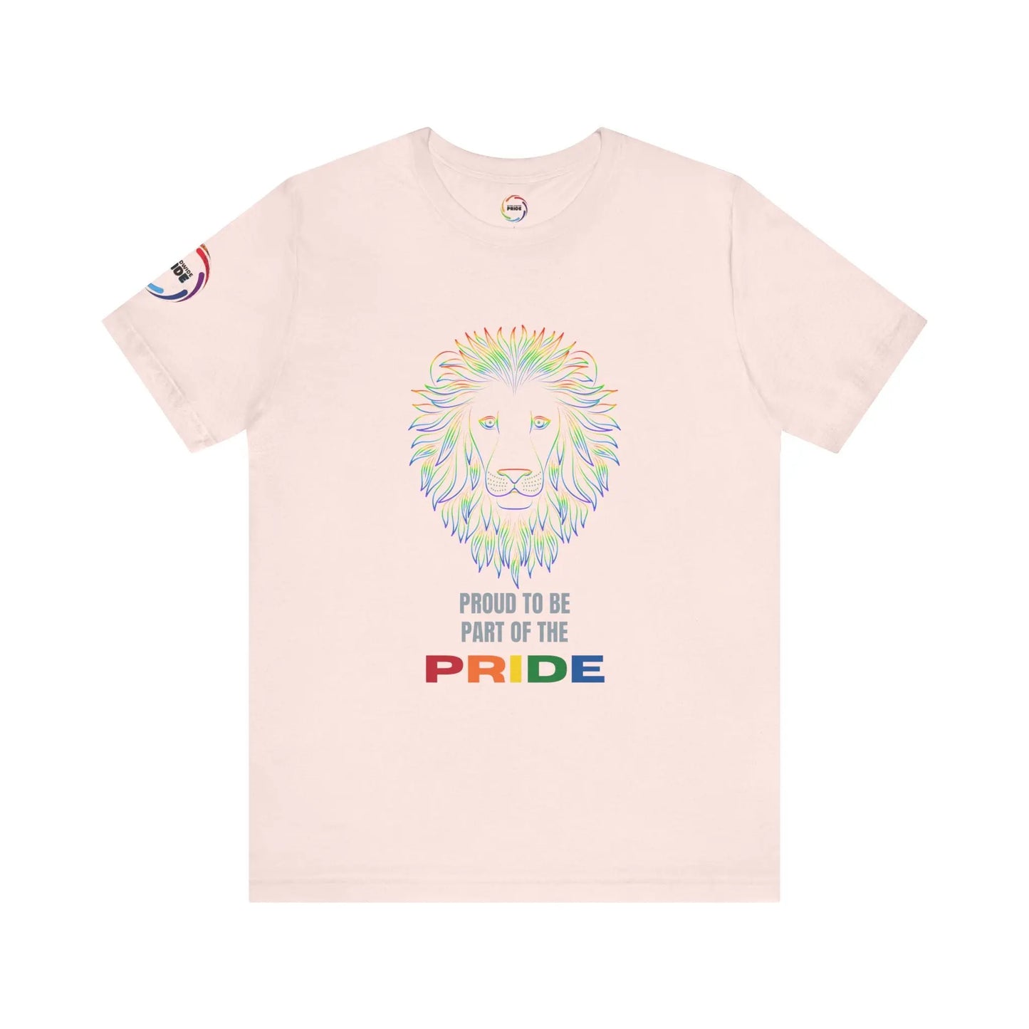 Colorful Lion T-Shirt - Proud to be part of the PRIDE Printify