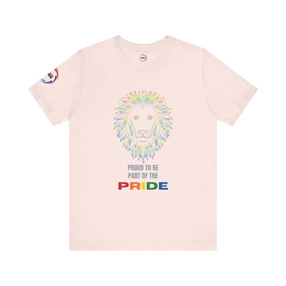 Colorful Lion T-Shirt - Proud to be part of the PRIDE Printify