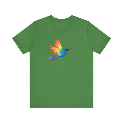 PRIDE Rainbow Hummingbird T-Shirt | Unisex Short Sleeve Tee Printify