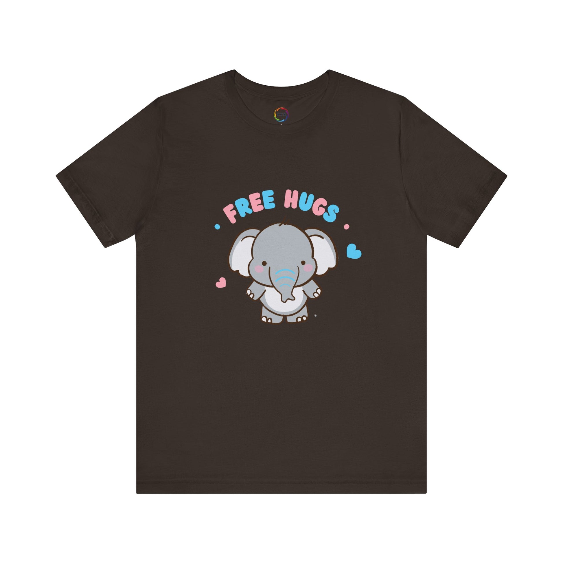 Cute Elephant 'Free Hugs' Unisex Short Sleeve Tee