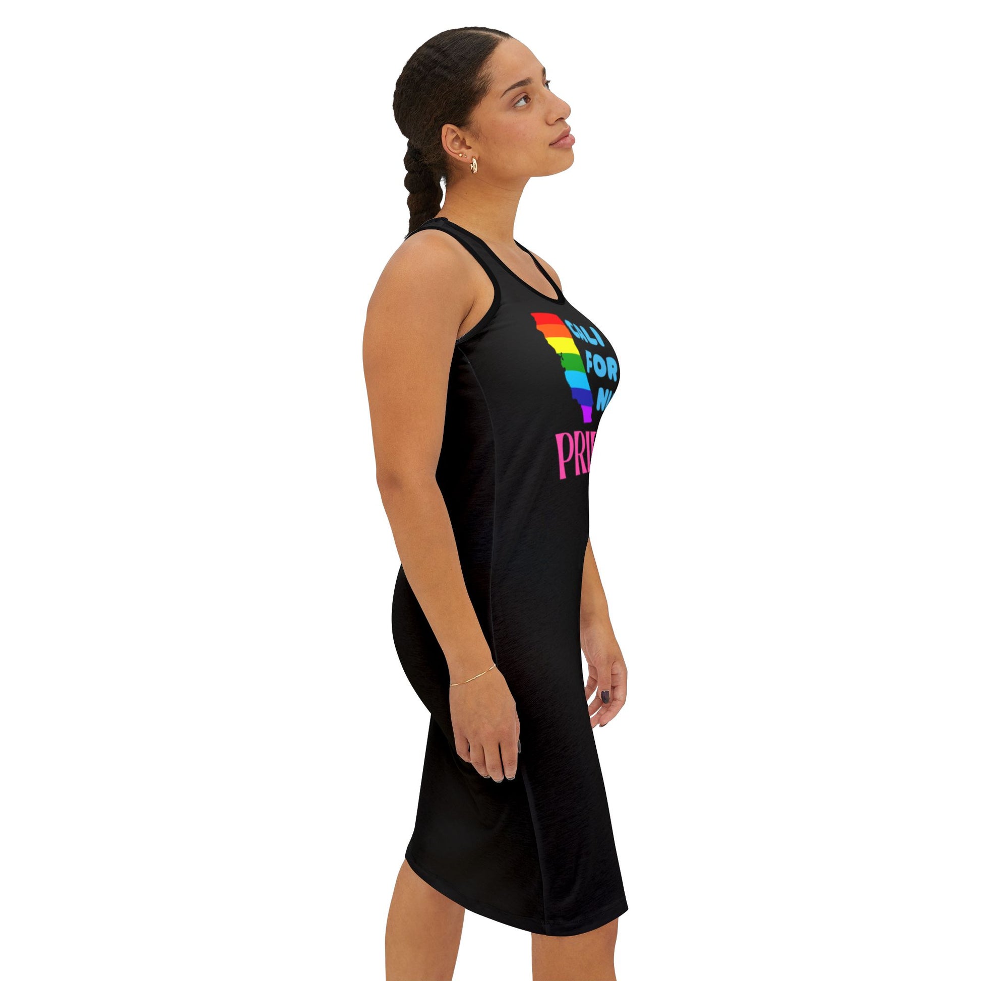 California Pride Women's Racerback Dress - Celebrate Love and Diversity