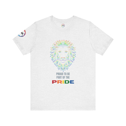Colorful Lion T-Shirt - Proud to be part of the PRIDE Printify