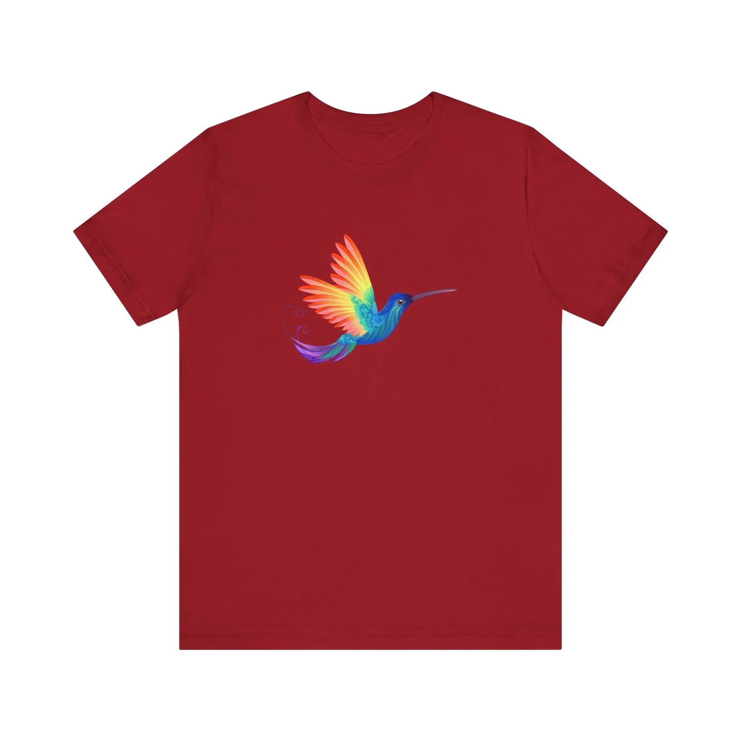 PRIDE Rainbow Hummingbird T-Shirt | Unisex Short Sleeve Tee Printify