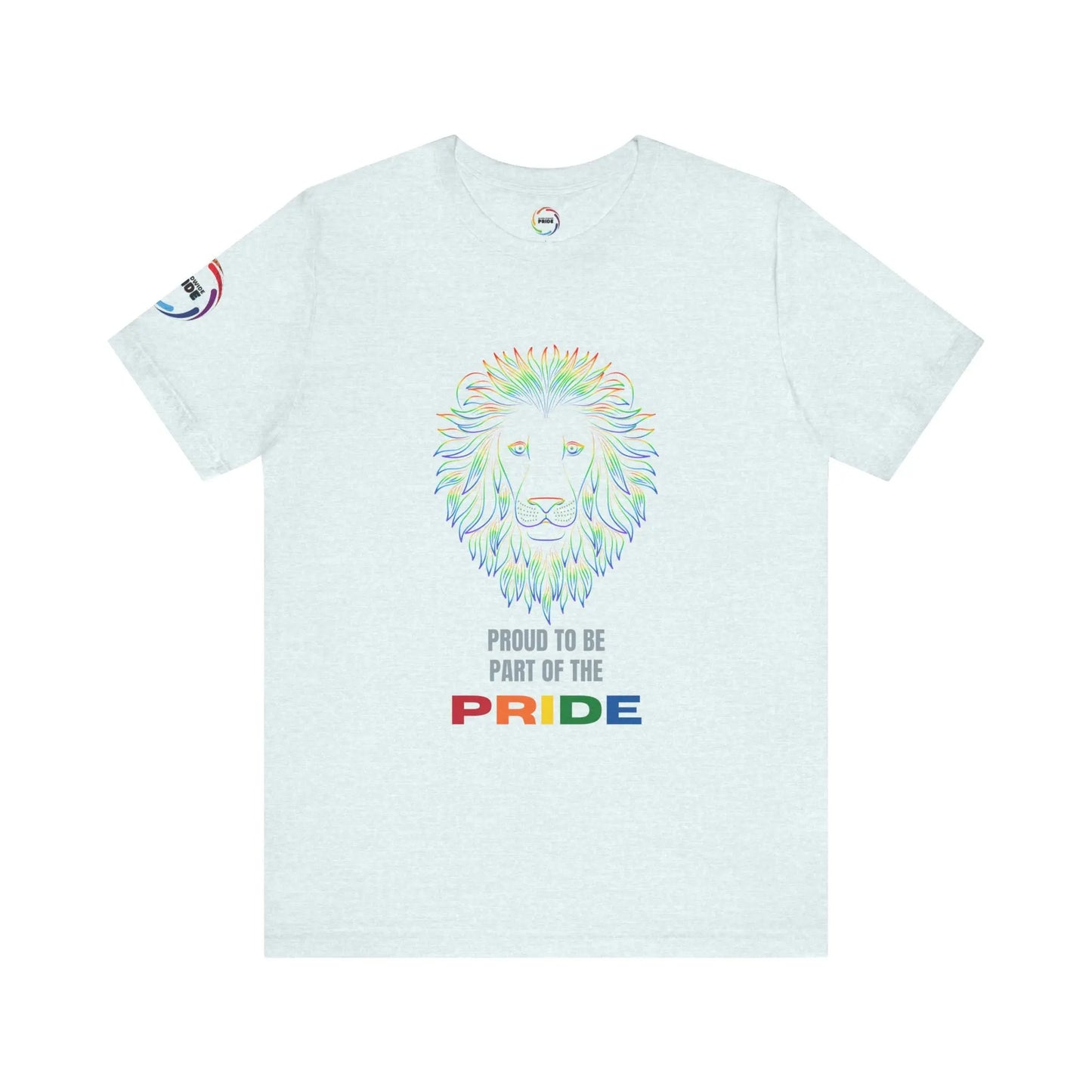 Colorful Lion T-Shirt - Proud to be part of the PRIDE Printify